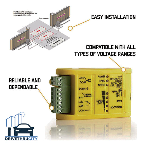 Loop Vehicle Sensor Detector Gates Controls - Drive thru headset system